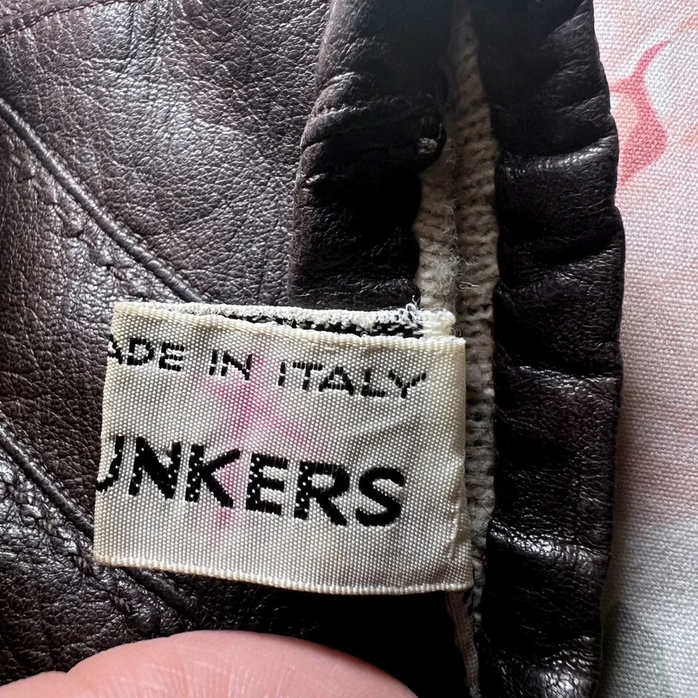 Vintage Younkers Soft Leather Gloves Made in Italy Size 6.5/SM Acrylic Lined